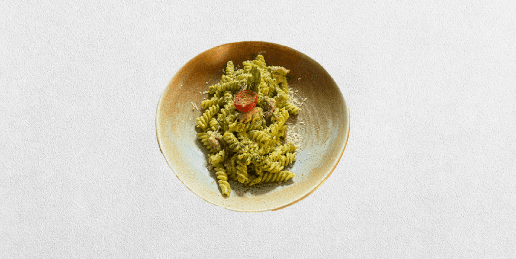 FUSILLI ALFREDO AL PESTO